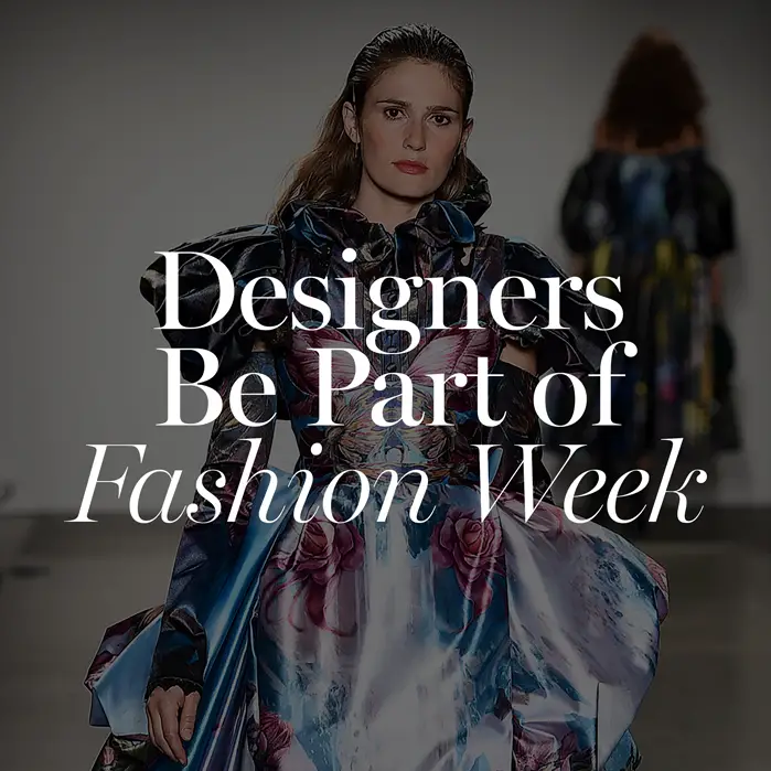 fashion week designer application